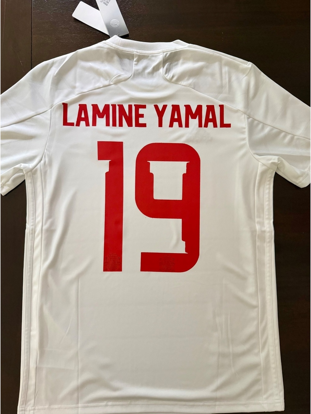 2 Starts World Champions badge Lamine Yamal Spain Adidas Jersey 2XL